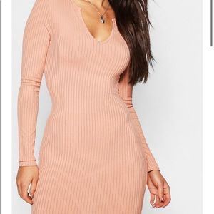 Brand new boohoo Maxi rib dress